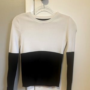 Topshop color block knit top
